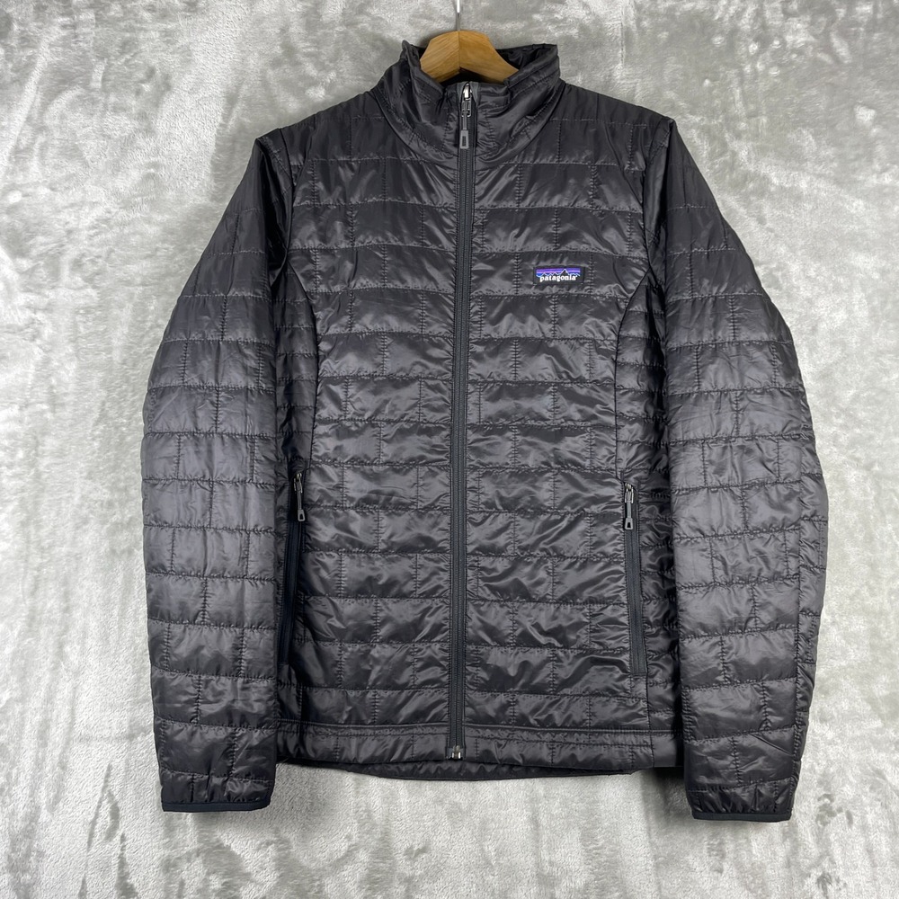 Patagonia Nano Puff Jacket Womens M Black Insulated Puffer 84217 FA23 Microsoft